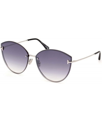 EVANGELINE FT 1106 Shiny Palladium/Grey Shaded 63/14/140 women Sunglasses $107.28 Cat Eye