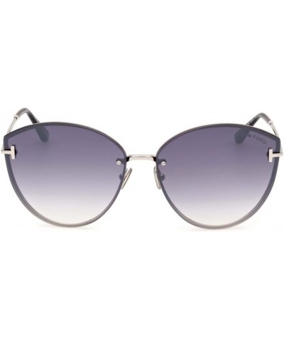 EVANGELINE FT 1106 Shiny Palladium/Grey Shaded 63/14/140 women Sunglasses $107.28 Cat Eye