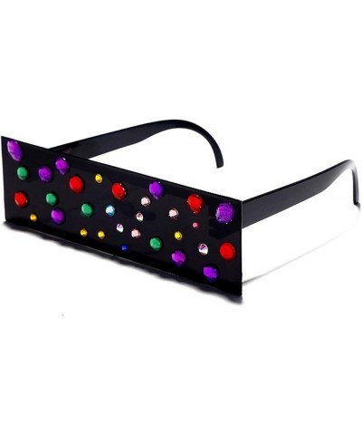 Party Mosaic Sunglasses Beach Street Shooting Internet Celebrity Live Streaming Anchor Decorative Glasses (Color : A, Size : ...