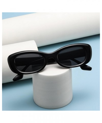 Retro Small Frame Oval Sunglasses Men and Women Outdoor Decorative Sunglasses (Color : E, Size : 1) 1 F $14.03 Designer