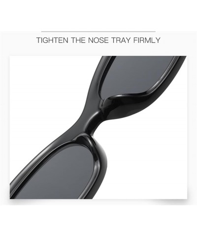 Retro Small Frame Oval Sunglasses Men and Women Outdoor Decorative Sunglasses (Color : E, Size : 1) 1 F $14.03 Designer