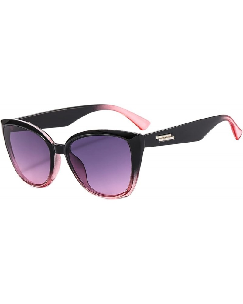 Fashion Cat Eye Men and Women Trendy Styling Decorative Sunglasses (Color : C, Size : 1) 1 B $12.93 Designer