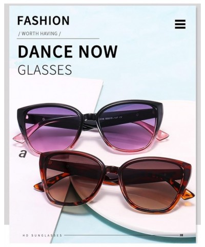 Fashion Cat Eye Men and Women Trendy Styling Decorative Sunglasses (Color : C, Size : 1) 1 B $12.93 Designer