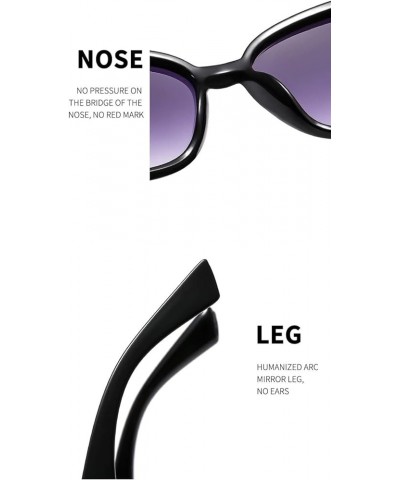 Fashion Cat Eye Men and Women Trendy Styling Decorative Sunglasses (Color : C, Size : 1) 1 B $12.93 Designer