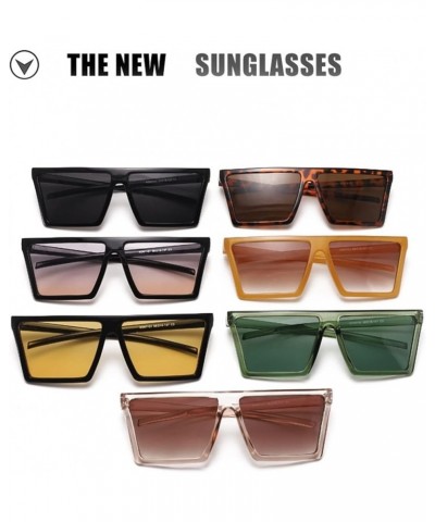 Retro Square Punk Sunglasses for Men and Women, Beach Sunglasses for Outdoor Vacation (Color : D, Size : Medium) Medium B $17...