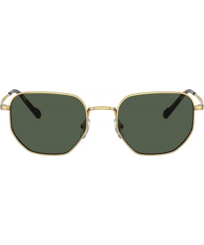 Men's Vo4186s Square Sunglasses Gold/Dark Green $22.67 Square