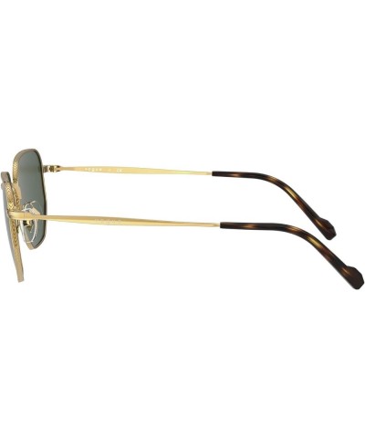 Men's Vo4186s Square Sunglasses Gold/Dark Green $22.67 Square