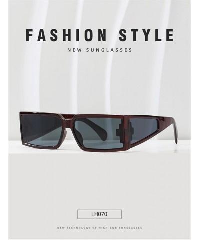 Square Small Frame Fashion Men and Women Photo Sunglasses (Color : F, Size : 1) 1 G $13.80 Designer