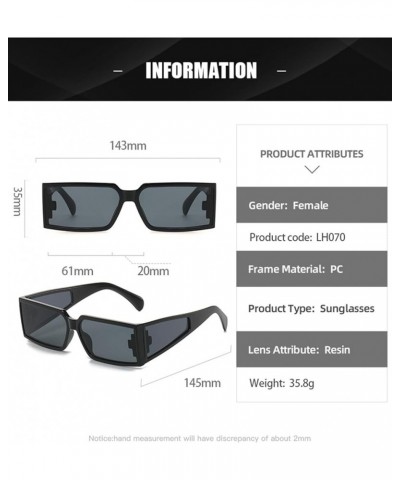 Square Small Frame Fashion Men and Women Photo Sunglasses (Color : F, Size : 1) 1 G $13.80 Designer