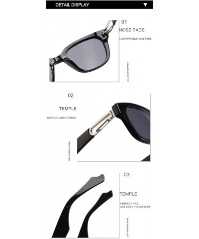 Cat Eye Small Frame Fashion Retro Sunglasses for Men and Women (Color : F, Size : 1) 1 E $21.91 Cat Eye