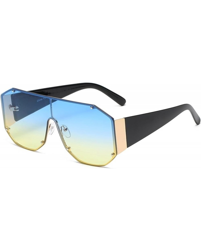 Punk Frameless Men and Women Outdoor Sunglasses, Vacation Beach Driving Sunglasses (Color : C, Size : Medium) Medium D $18.78...