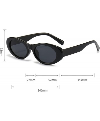 Oval Small Frame Men and Women Outdoor Vacation Decorative Sunglasses (Color : G, Size : 1) 1 D $13.57 Designer