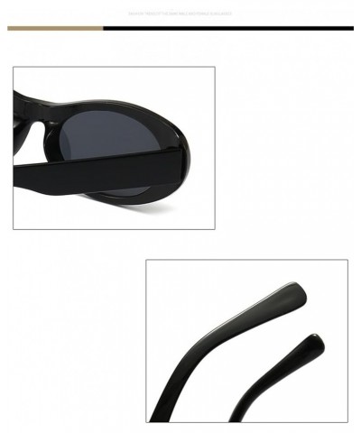 Oval Small Frame Men and Women Outdoor Vacation Decorative Sunglasses (Color : G, Size : 1) 1 D $13.57 Designer