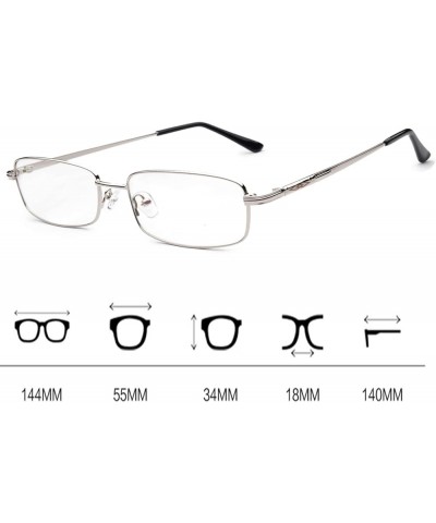 Metal Frame Nearsighted Myopia Glasses -3.50 Titanium Alloy Distance Glasses -4 Silvery $10.58 Rectangular