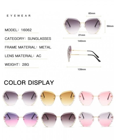 Ladies Summer Sunglasses Personality Designed Big Frame Eyeglasses Fashionable Anti Sun Shine Glasses for Outdoor Darkpurple ...