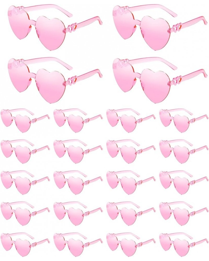 24PCS Heart Sunglasses Bulk Heart Glasses for Women Bachelorette Glasses Candy Color Sunglasses for Party Favor 2-24pc Pink $...