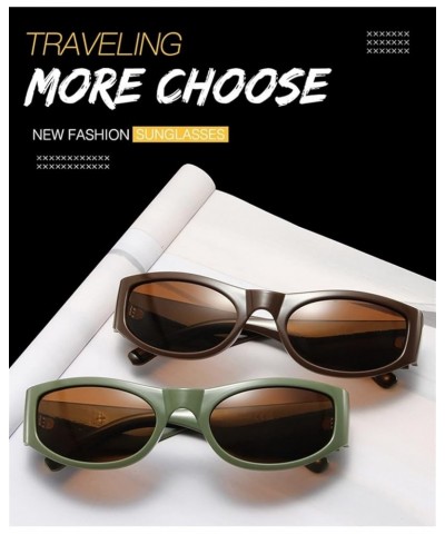 Small Frame Hip-hop Sunglasses Men and Women Retro Fashion Decorative Sunglasses (Color : 2, Size : 1) 1 4 $9.58 Designer