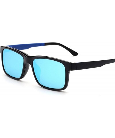 Fashionable Ultralight Tr90 Material Glasses Polarized Eye Clip Magnetic Absorption Set of Mirror Glasses Blue-green $15.09 D...