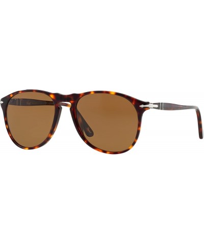 Po9649s Aviator Sunglasses Havana/Brown Polarized $142.27 Aviator