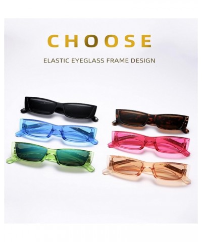 Small Frame Hip Hop Square Sunglasses for Men and Women Outdoor Vacation Beach (Color : D, Size : Medium) Medium C $14.68 Square