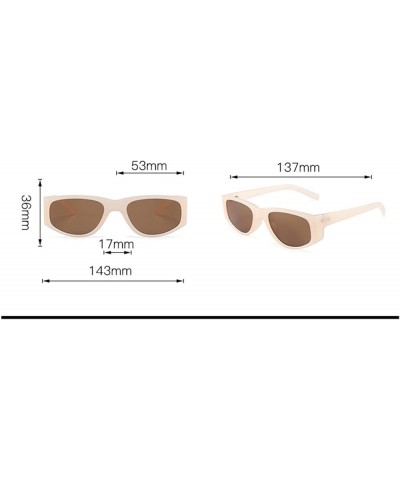 Hip-hop Cat-Eye Sunglasses for Men and Women Outdoor Vacation Sunglasses Gift (Color : 7, Size : 1) 1 1 $12.08 Designer