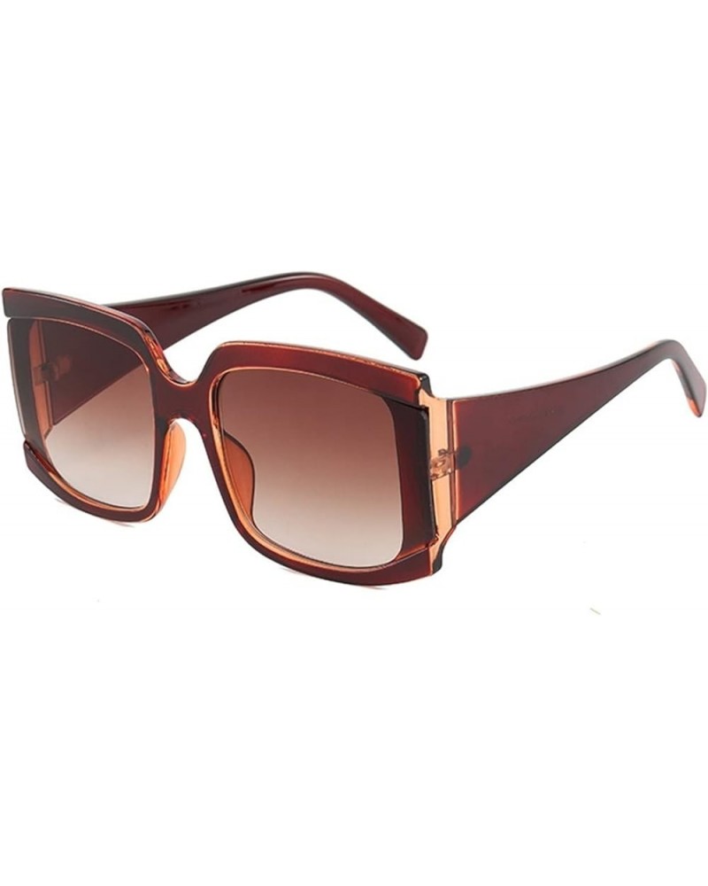 Large Frame Square Men and Women Sunglasses Sunglasses Womens (Color : C, Size : Medium) Medium Navy $19.27 Designer