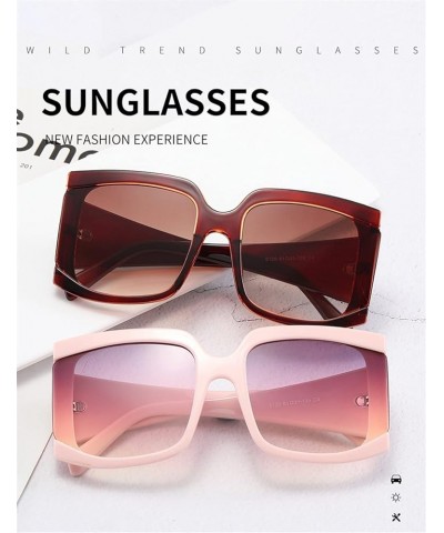 Large Frame Square Men and Women Sunglasses Sunglasses Womens (Color : C, Size : Medium) Medium Navy $19.27 Designer