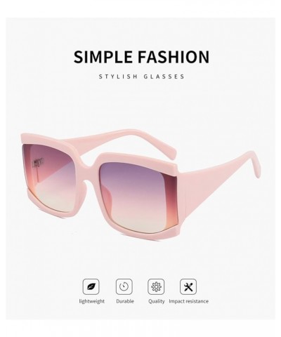 Large Frame Square Men and Women Sunglasses Sunglasses Womens (Color : C, Size : Medium) Medium Navy $19.27 Designer