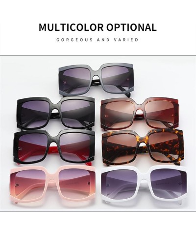 Large Frame Square Men and Women Sunglasses Sunglasses Womens (Color : C, Size : Medium) Medium Navy $19.27 Designer