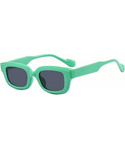 Fashion Y2K sunglasses 2023 Punk men's luxury sunglasses women's sunglasses Green $10.47 Rectangular