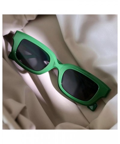 Fashion Y2K sunglasses 2023 Punk men's luxury sunglasses women's sunglasses Green $10.47 Rectangular