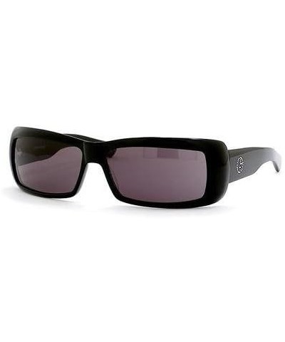 Sunglasses 54 Strass, Wrap, Glossy Black Frame/ Gray Lenses/ Crystals-Rhinestones $64.75 Designer