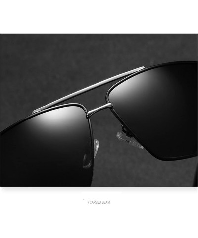 Metal Frame Sports Men's Polarized Sunglasses Outdoor Riding Driving Sunglasses (Color : D, Size : 1) 1 E $13.98 Designer