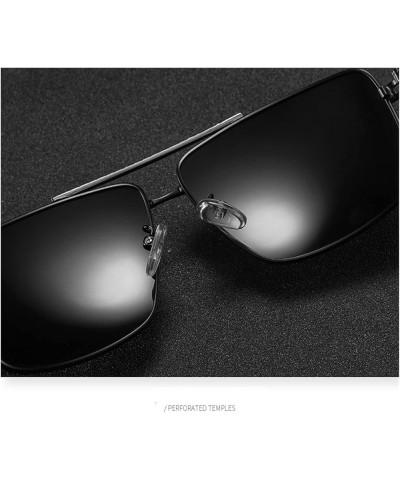 Metal Frame Sports Men's Polarized Sunglasses Outdoor Riding Driving Sunglasses (Color : D, Size : 1) 1 E $13.98 Designer