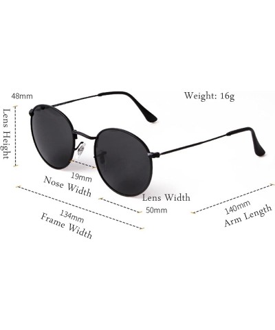 Sunglasses Womens Round Sunglasses Circle Sunglasses Polarized Sunglasses Men UV Protection Gold/Green- $10.79 Round