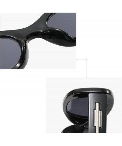 Oval Frame Men's and Women's Sunglasses Retro Small Frame Commuter Trend UV400 Sunglasses Gift G $10.16 Designer