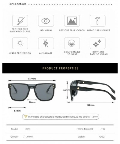 Men and Women Large Frame Outdoor Vacation Driving Sunglasses (Color : 7, Size : 1) 1 5 $14.20 Designer