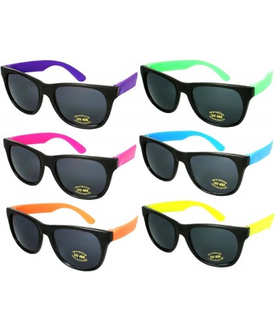 Edge I-Wear 6 Pck 80's Style Party Sunglasses Neon Party Favors for Adult for Kid w/CPSIA certified-Lead(Pb) Content Free Adu...