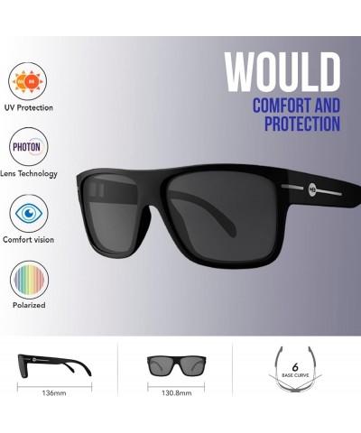 Sunglasses WOULD – 100% UV Protection, Resistant Heatwave Sunglasses, Fashion Accessories for Women and Men Black/ Polorized ...