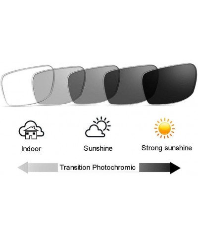 Women Rectangular Progressive Multifocal Reading Glasses Photochromic Sun Reader Black $14.50 Rectangular