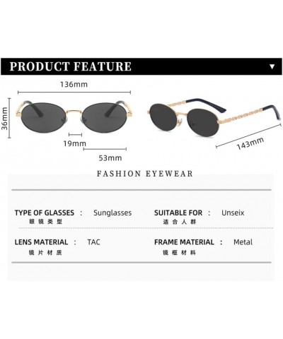 Vintage Small Oval Frame Sunglasses Gradient Polarized Women Eyewear Male Female Shades 5 $33.14 Rectangular