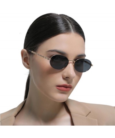 Vintage Small Oval Frame Sunglasses Gradient Polarized Women Eyewear Male Female Shades 5 $33.14 Rectangular