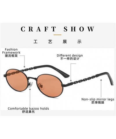 Vintage Small Oval Frame Sunglasses Gradient Polarized Women Eyewear Male Female Shades 5 $33.14 Rectangular