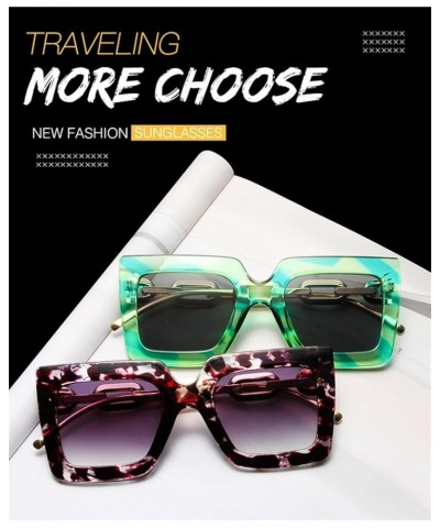 Large Frame Fashion Square Sunglasses Men and Women Outdoor Vacation Decorative Sunglasses (Color : 2, Size : 1) 1 6 $13.19 S...