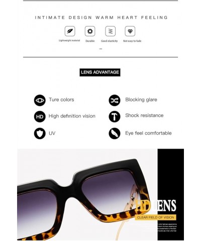 Large Frame Fashion Square Sunglasses Men and Women Outdoor Vacation Decorative Sunglasses (Color : 2, Size : 1) 1 6 $13.19 S...