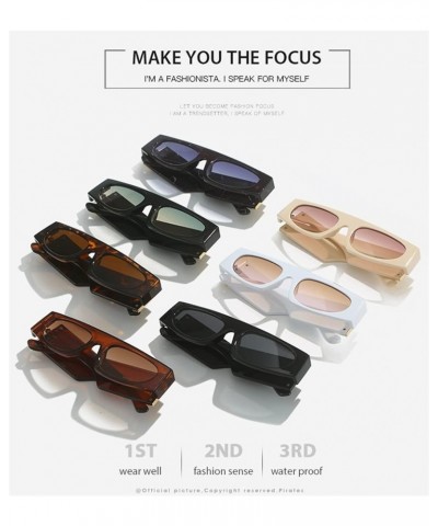 Fashion Small Frame Men and Women Sunglasses Outdoor Vacation Photo Decorative Sunglasses (Color : 2, Size : 1) 1 1 $11.54 De...