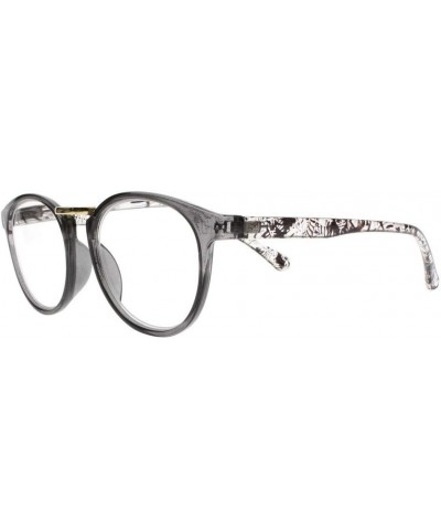 New Women Oval Bohemian Style Spring Hinges Reading Glasses Reader +1.00 ~ +4.00 Gray $21.72 Oval