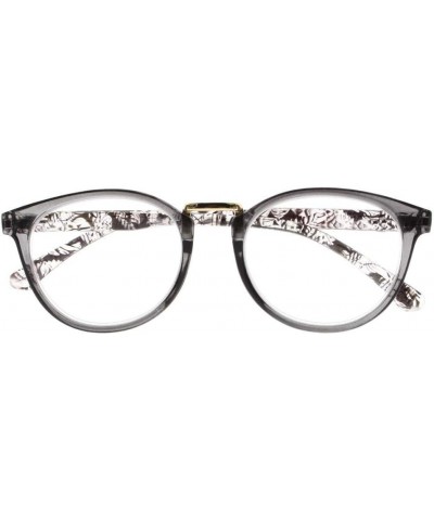 New Women Oval Bohemian Style Spring Hinges Reading Glasses Reader +1.00 ~ +4.00 Gray $21.72 Oval