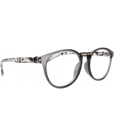 New Women Oval Bohemian Style Spring Hinges Reading Glasses Reader +1.00 ~ +4.00 Gray $21.72 Oval