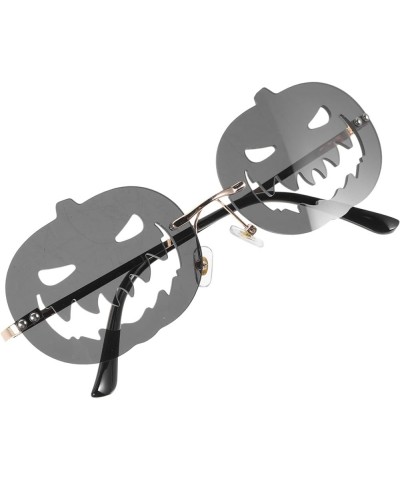 2pcs Carnival Sunglasses Halloween Pumpkin Eyeglasses Rimless Pumpkin Glasses Irregular Sunglasses Prom Blackx2pcs $12.05 Heart